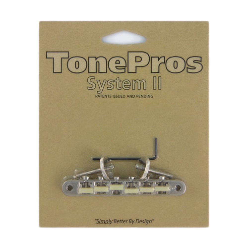 TonePros AVR2G-N Replacement ABR-1 Tuneomatic with G Formula saddles ニッケル ギター用ブリッジ