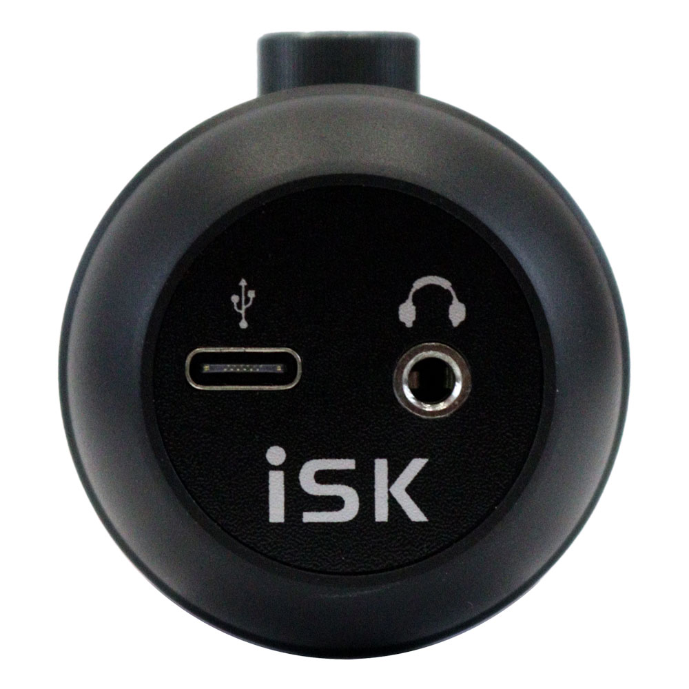 iSK X2 USBコンデンサーマイク USB端子のヘッドホン端子