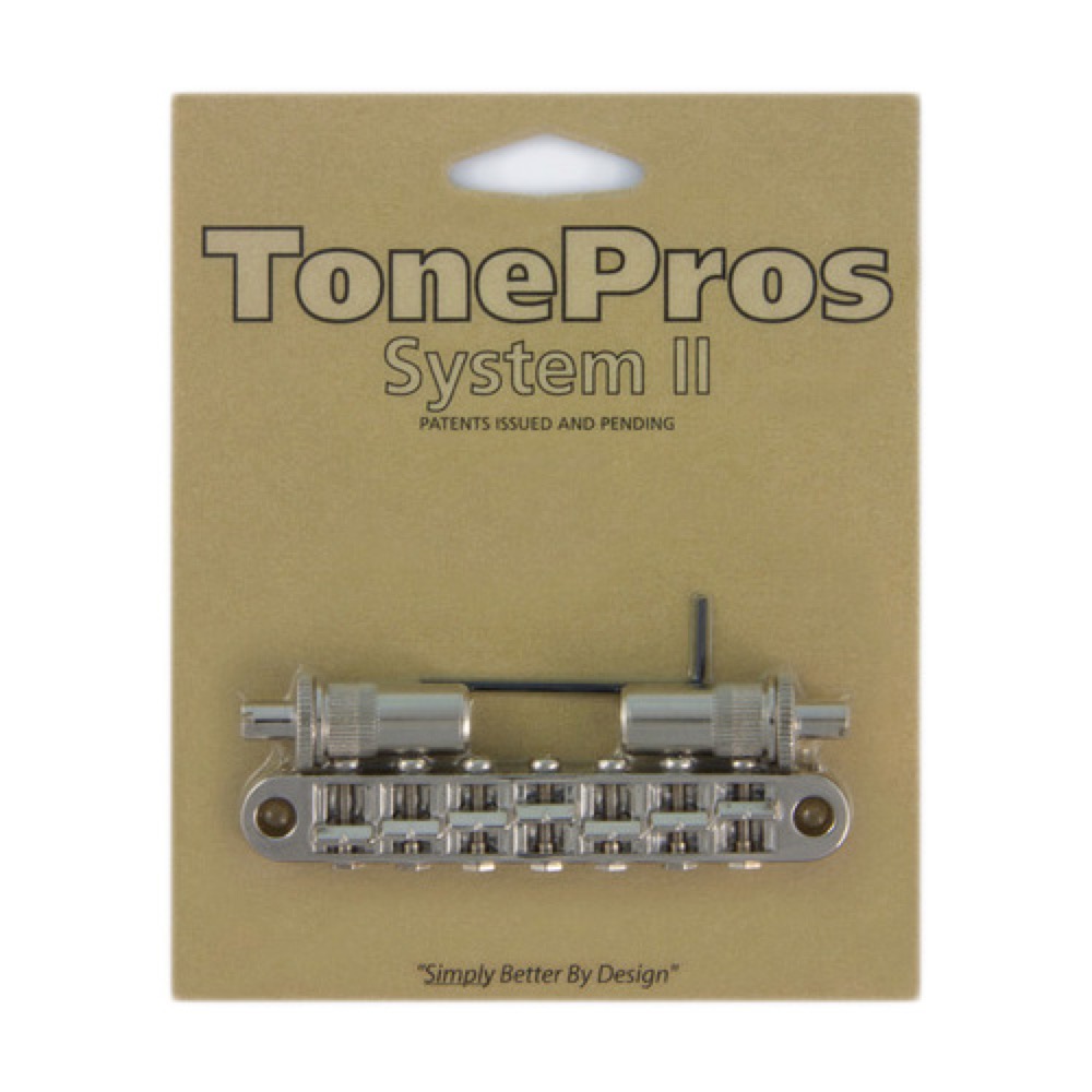 TonePros TP7-N 7 String Metric Tuneomatic Large Posts ニッケル ギター用ブリッジ