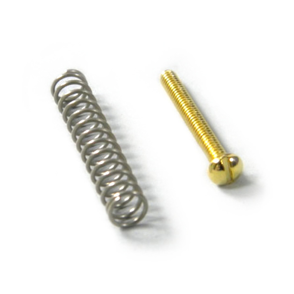 Montreux HB P/U height screws slotted head short inch Gold 4 No.8728 ギターパーツ ネジ