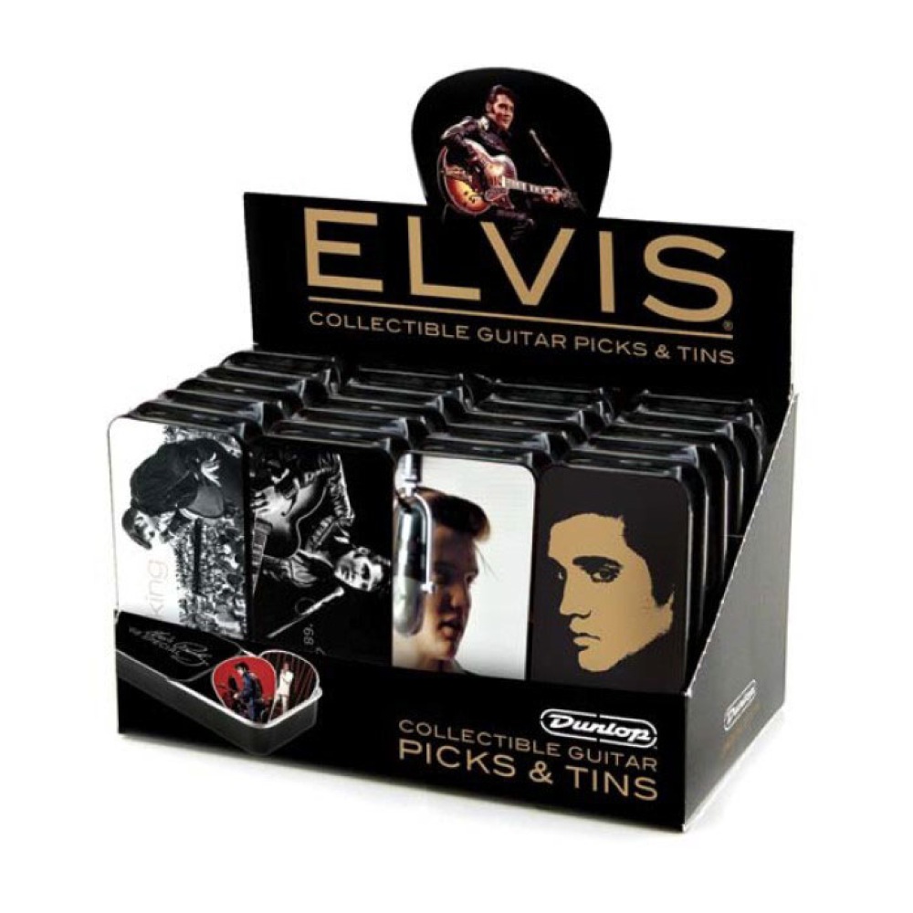 JIM DUNLOP EPPT24 Elvis Presley Collectible Pick Dispaly Boxes ピックケース付き ギターピック 24セット