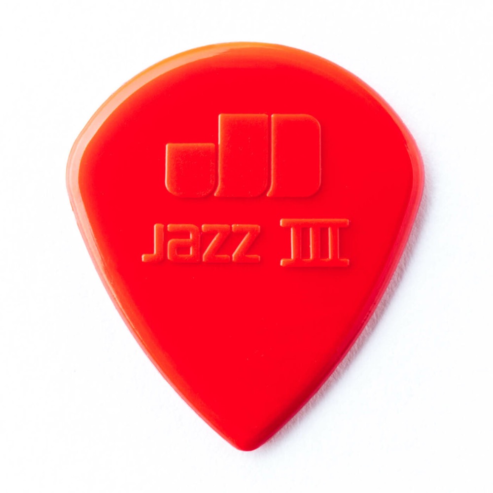JIM DUNLOP Nylon Jazz III Nylon Pick RD 1.38mm ギターピック×6枚入り