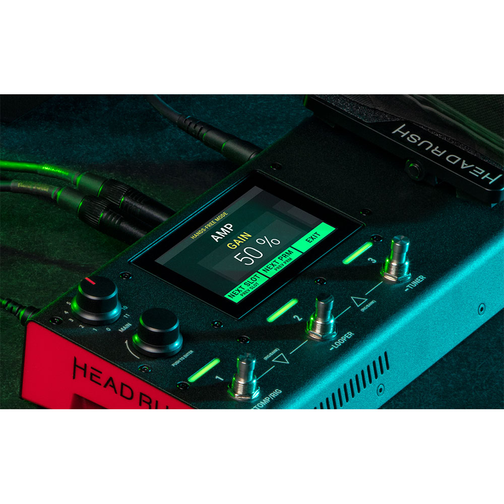 HeadRush MX5 ポータブルギターFX＆アンプモデリングシミュレーター ディスプレイ部画像