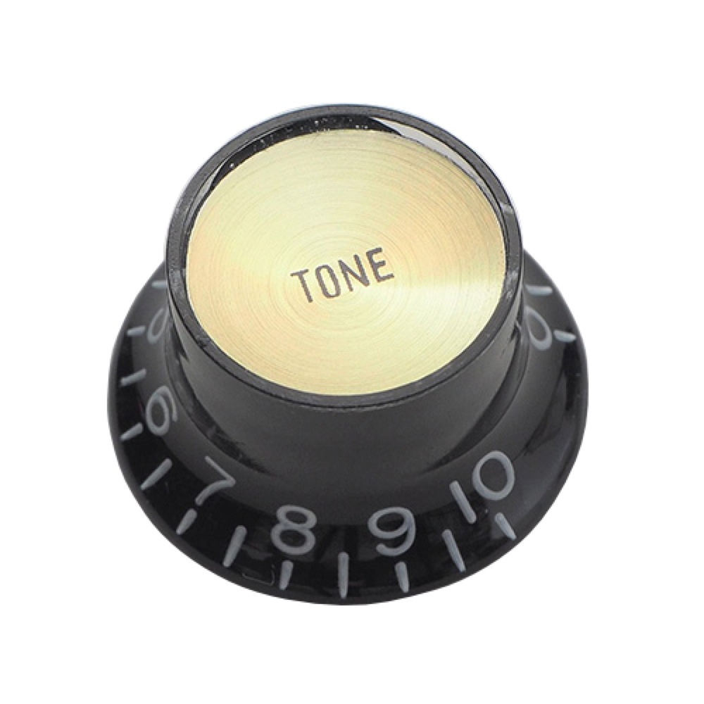 Montreux Inch Reflector Knob Tone Black (Gold Top) No.9688 コントロールノブ