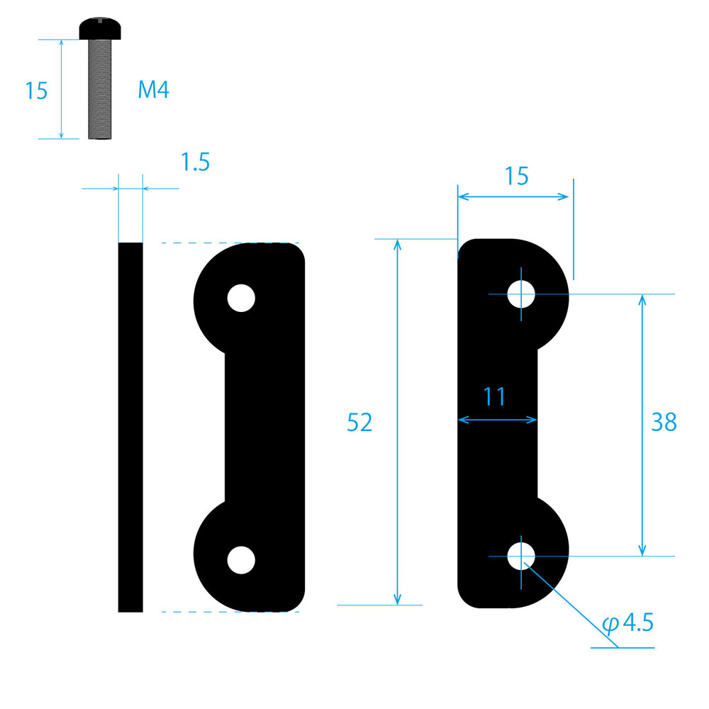 KIKUTANI GH-RA メタルラックアダプター ギターハンガー用 ウクレレハンガー用 サイズ
