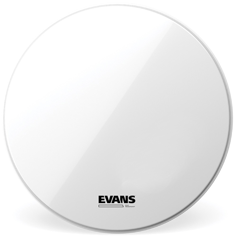 EVANS BD20RSW-NP EQ3 Resonant Smooth White バスドラムヘッド