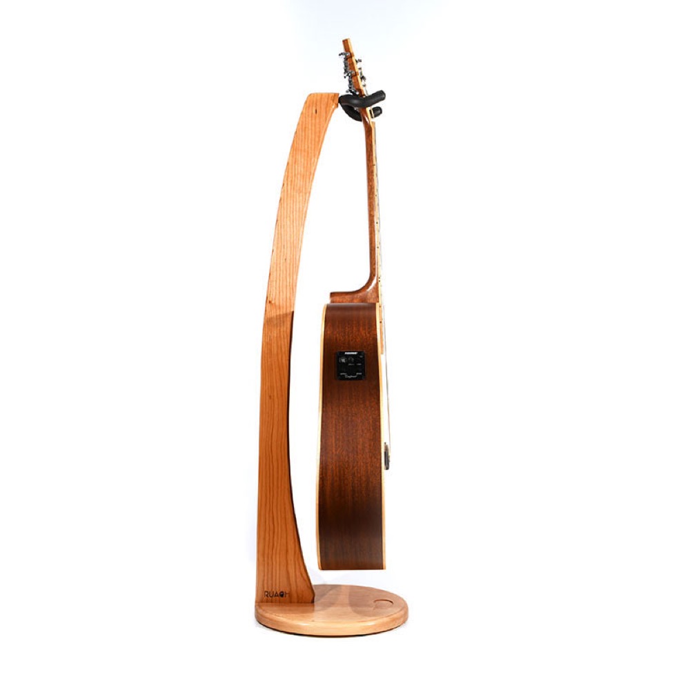 Ruach Music RM-GS1-C Wooden Acoustic/Electric Guitar Stand Cherry ギタースタンド ギター立てかけサイドイメージ画像