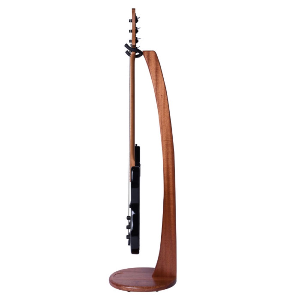 Ruach Music RM-GS2-S Wooden Bass Guitar Stand Mahogany ベーススタンド ベース立てかけサイド画像