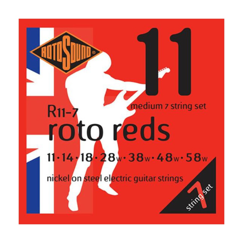 ROTOSOUND R11-7 Roto Reds 7 String MEDIUM 11-58 7弦エレキギター弦