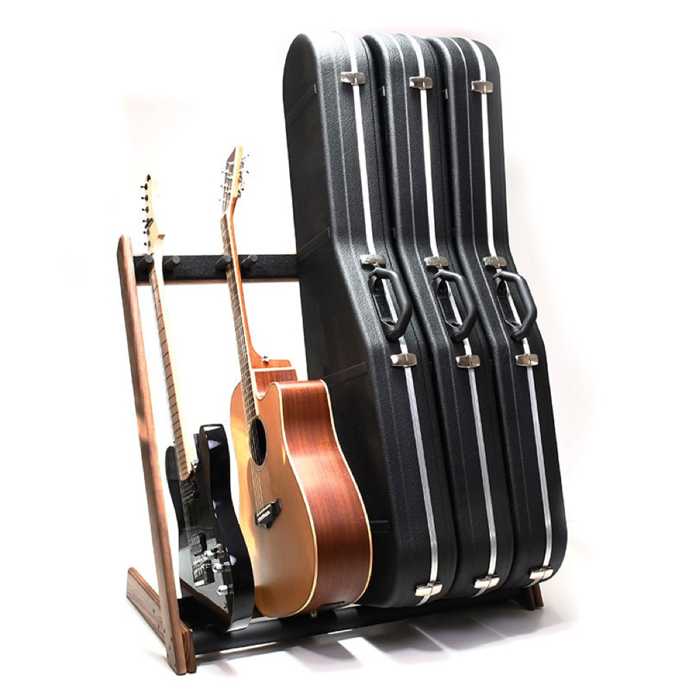 Ruach Music RM-GR2-W Customisable 5-Way Guitar Rack Walnut ギタースタンド 使用例
