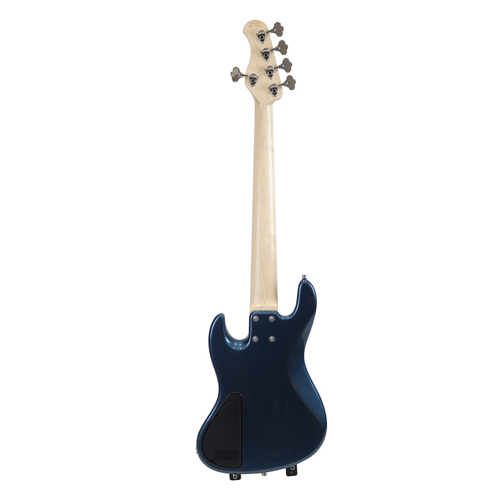 Sadowsky MetroLine 21-Fret Vintage P/J Bass Swamp Ash Body 5-String Solid Dark Lake Placid Blue Metallic High Polish 5弦エレキベース 背面全体画像