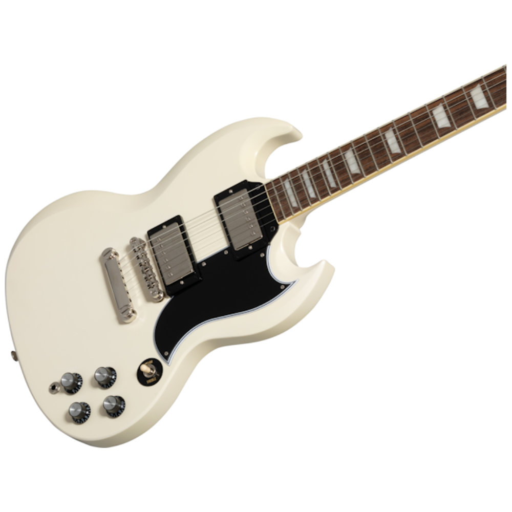 Epiphone 1961 Les Paul SG Standard Aged Classic White エレキギター ボディトップ、サイド