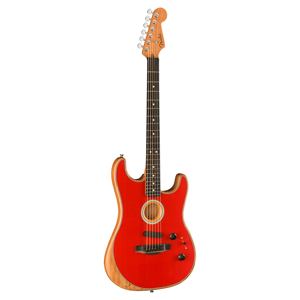 Fender American Acoustasonic Stratocaster Dakota Red エレクトリックアコースティックギター 全体像