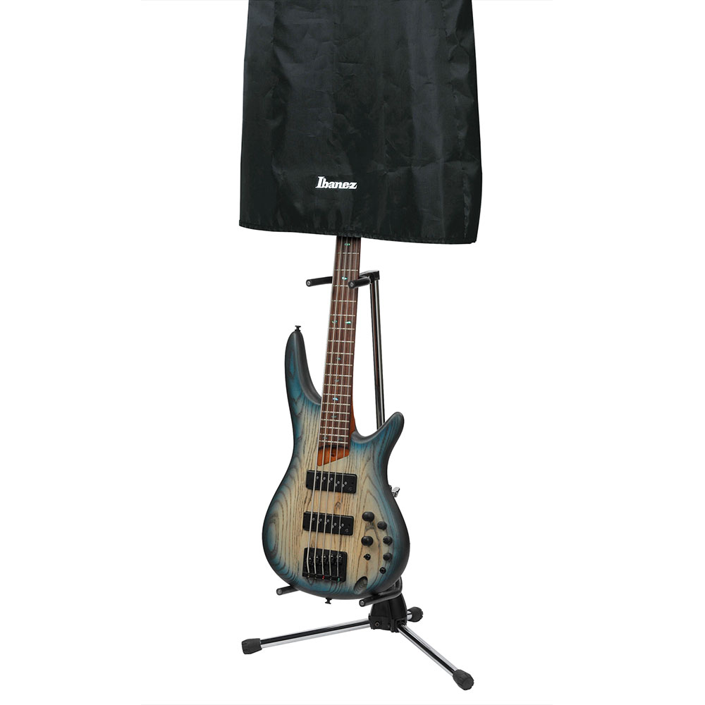 IBANEZ IDC1 ダストカバー ギタースタンドに被せた画像 エレキベース使用例