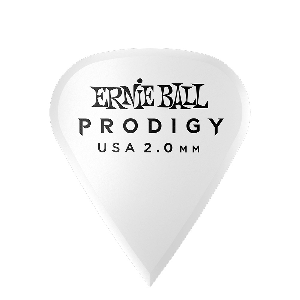 ERNIE BALL 9341 2.0mm White Sharp Prodigy Picks 6-pack ギターピック