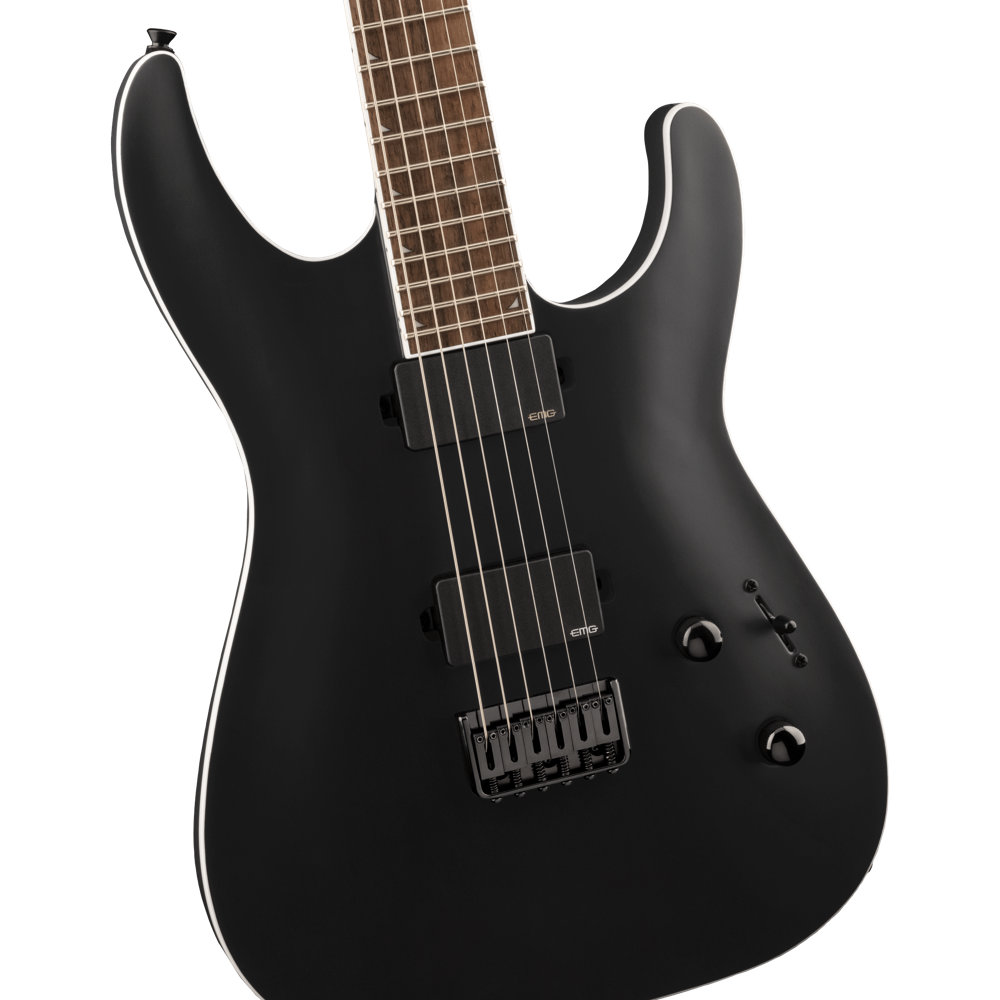 Jackson X Series Soloist SLA6 DX Baritone Satin Black バリトンギター エレキギター ボディ画像
