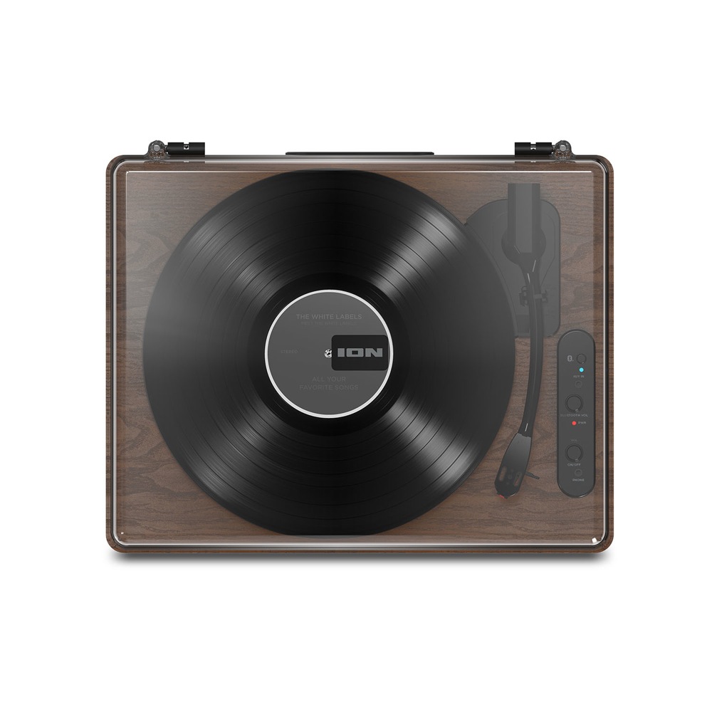 ION Audio Luxe LP BLUETOOTH対応 ステレオスピーカー内蔵ターンテーブル 上からの画像