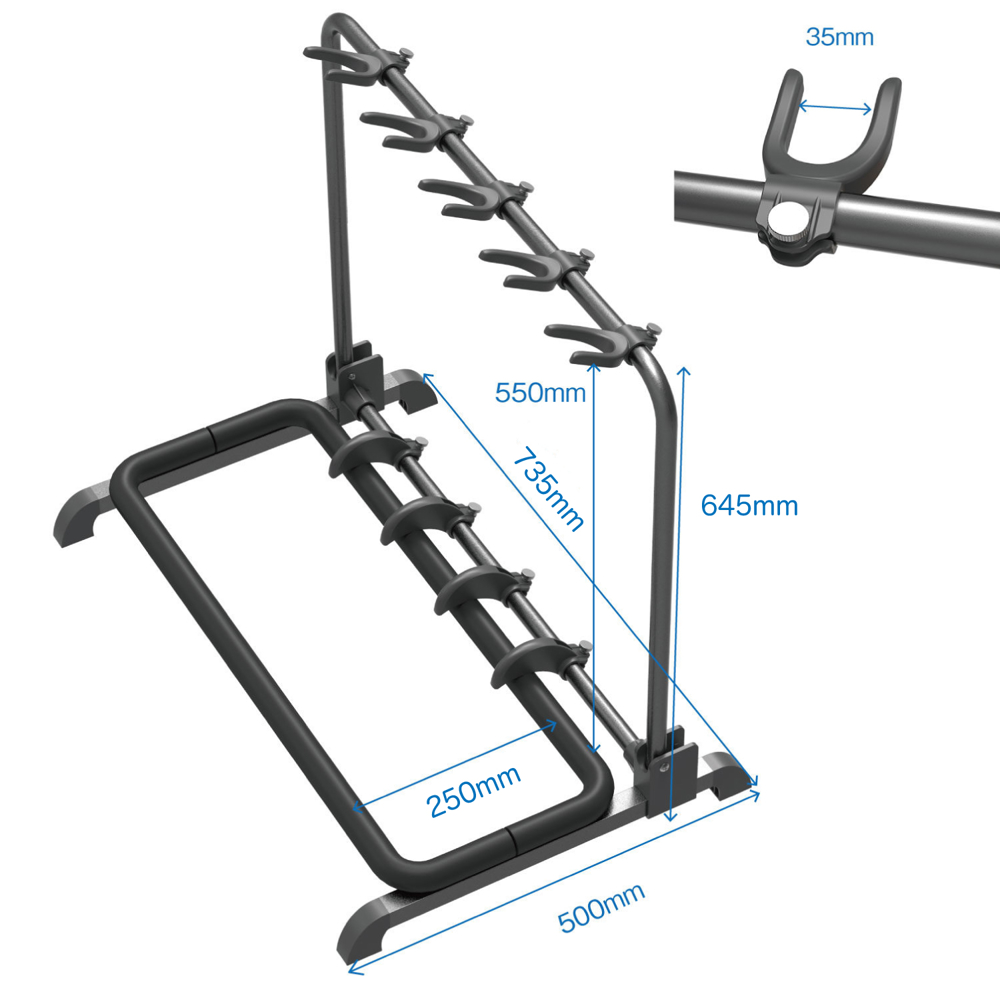 Guitto GGS-07 5本立てギタースタンド 詳細画像6