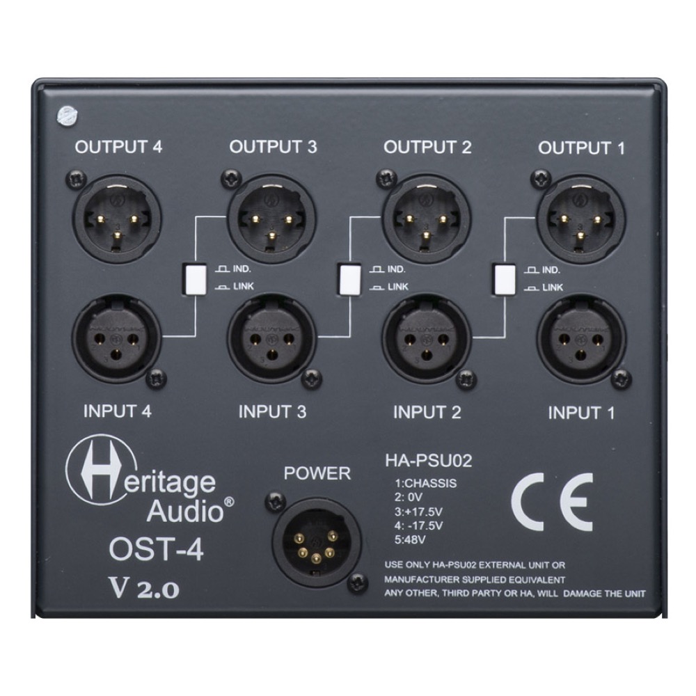 Heritage Audio OST-4 v2.0 500シリーズ用電源ラック 4ユニットマウント 詳細画像