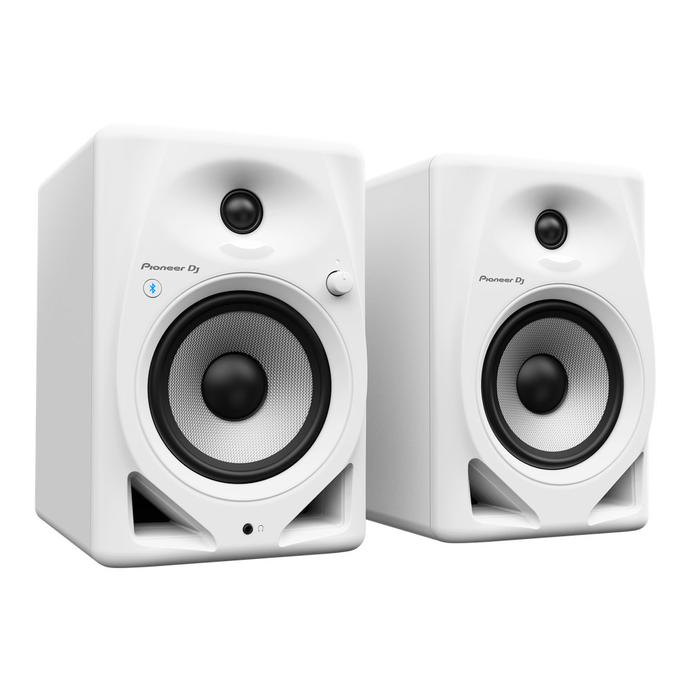 Pioneer DJ DM-50D-BT-W White Bluetooth搭載 パワードモニタースピーカー 1ペア（2台） ホワイト 白 本体画像