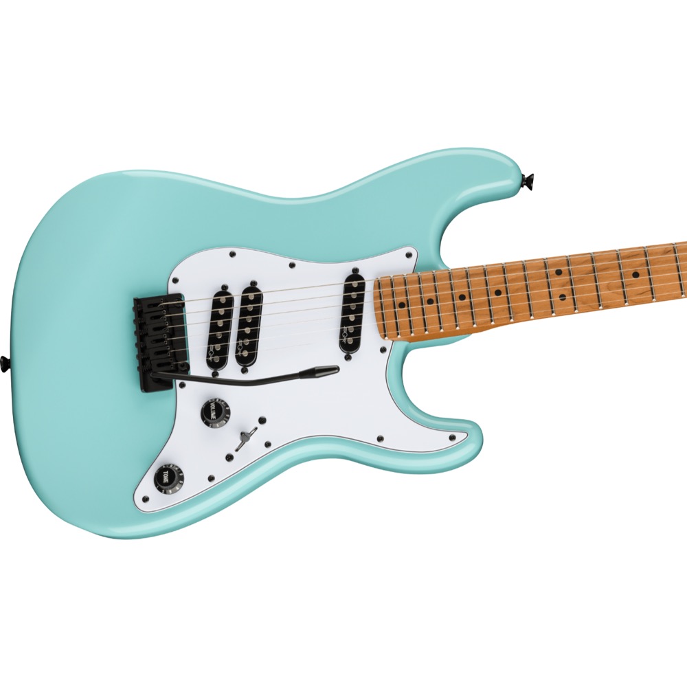 Squier FSR Contemporary Stratocaster Special RMN PPG DPB エレキギター 斜めアングル画像
