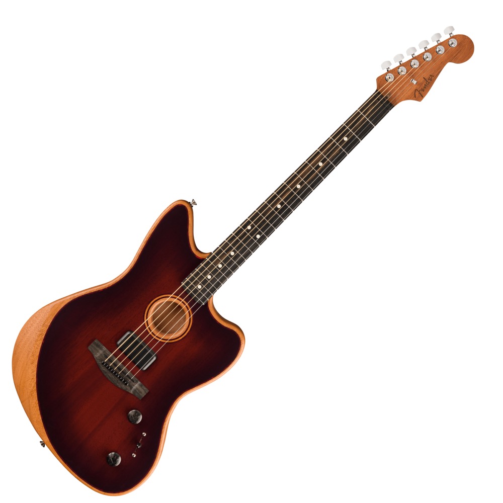 Fender American Acoustasonic Jazzmaster All-Mahogany Bourbon Burst エレクトリックアコースティックギター