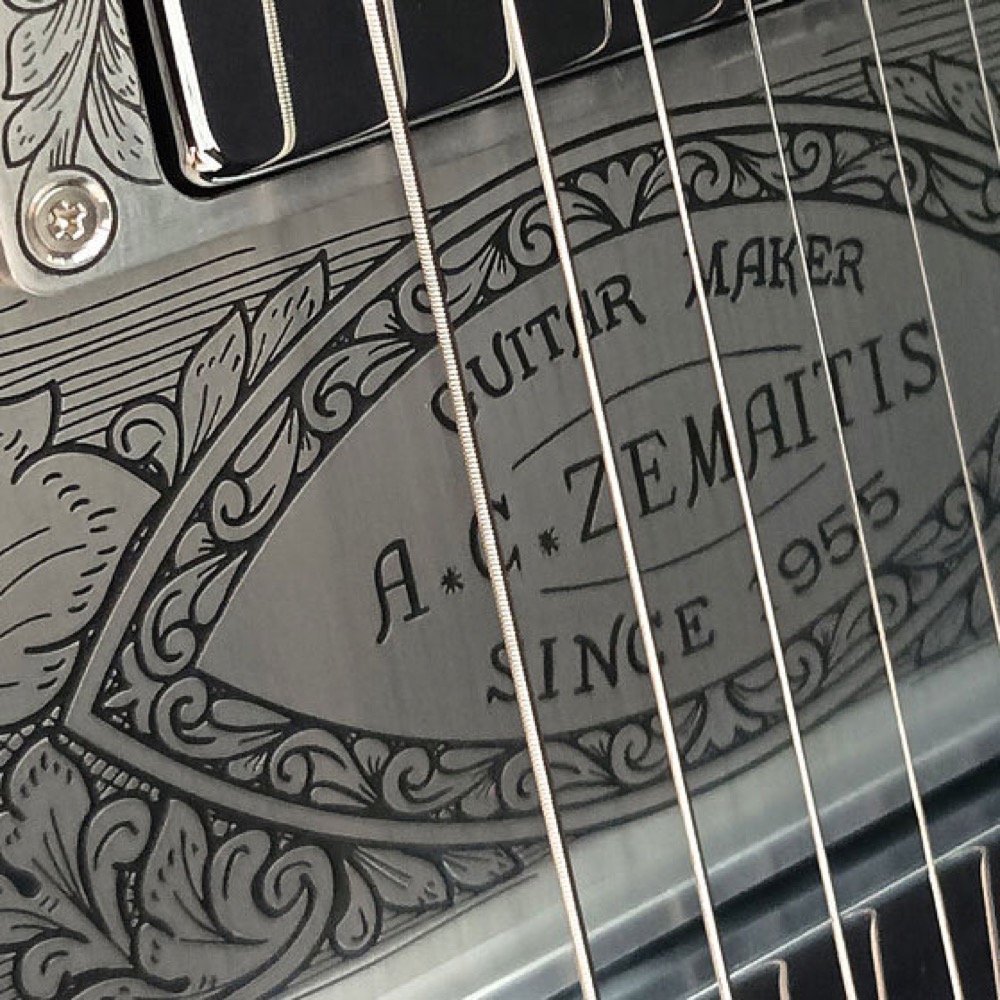 ZEMAITIS MFG-AC-22 Black エレキギター ゼマイティス ピックアップ部彫金