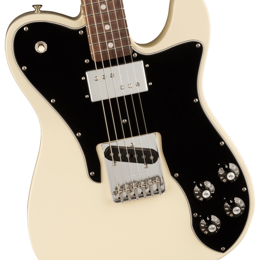 Fender American Vintage II 1977 Telecaster Custom RW Olympic White エレキギター ボディアップ画像
