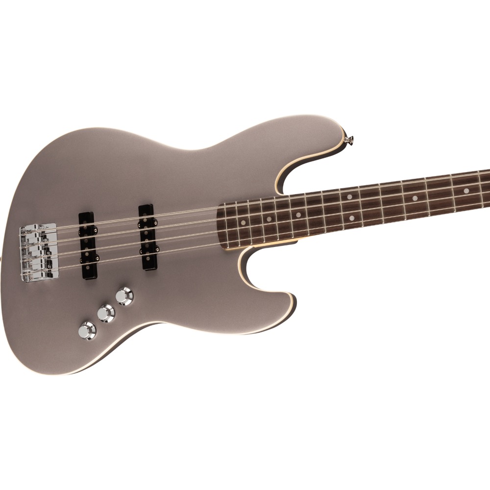 Fender Aerodyne Special Jazz Bass RW Dolphin Gray Metallic エレキベース 斜めアングル画像