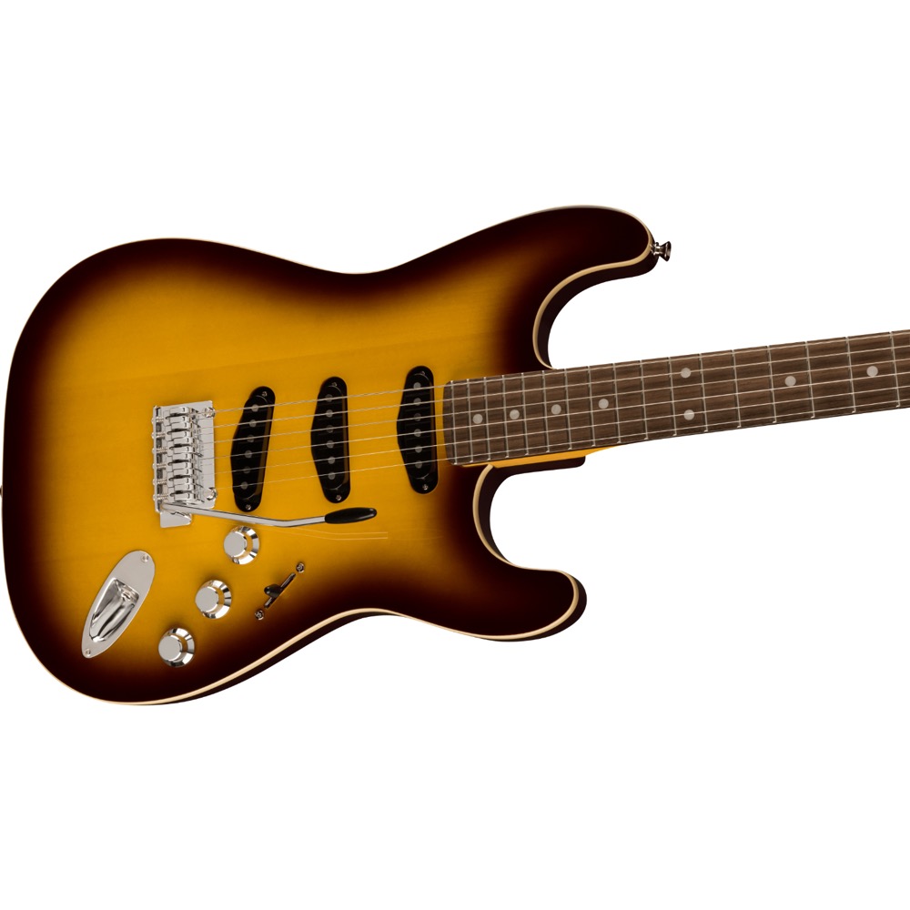 Fender Aerodyne Special Stratocaster RW Chocolate Burst エレキギター 斜めアングル画像