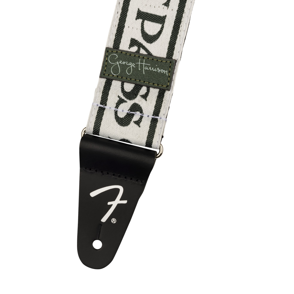 Fender George Harrison All Things Must Pass Logo Strap White/Black 2' ギターストラップ White/Black 2' 画像