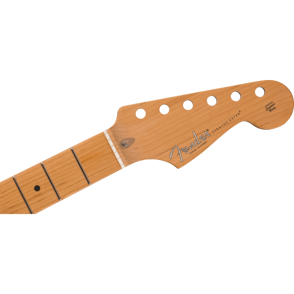 Fender American Pro II Strat Neck 22 Narrow Tall Frets 9.5' Roasted Maple ギターネック ヘッドアップ画像