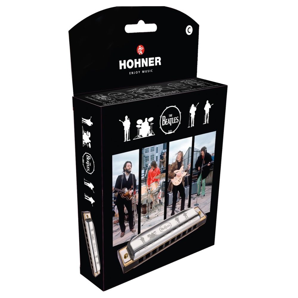 HOHNER THE BEATLES ビートルズシグネチャーモデル C調 10ホールハーモニカ 外箱画像