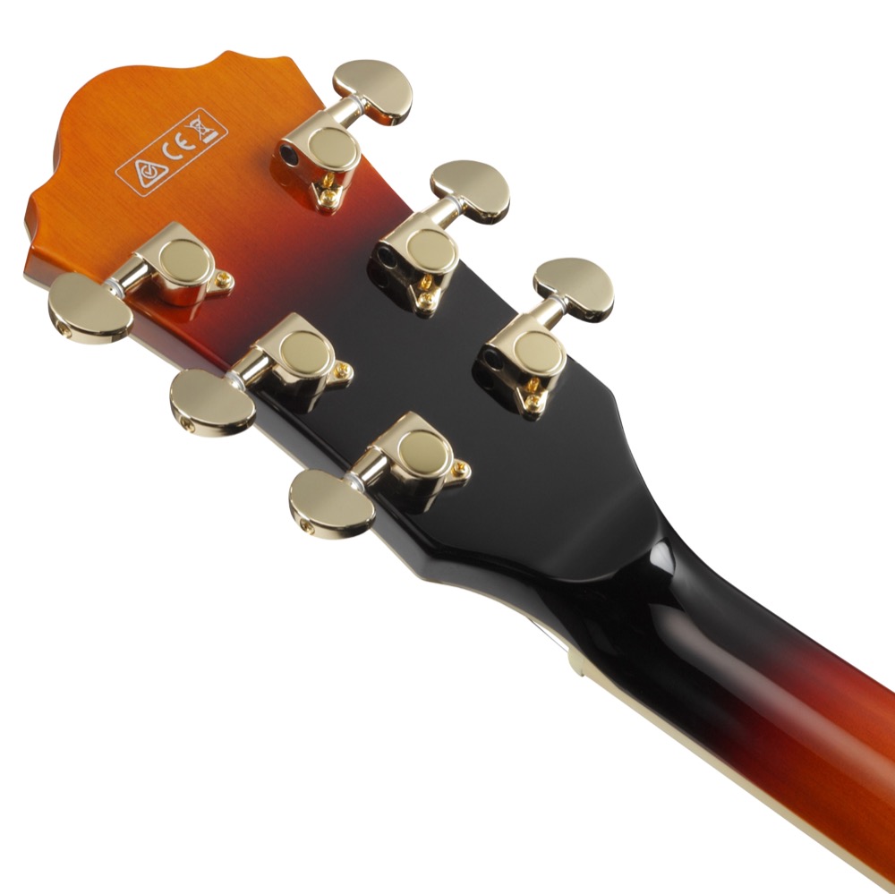 IBANEZ AG75G-BS Artcore CompactSize Brown Sunburst エレキギター ヘッドバック画像