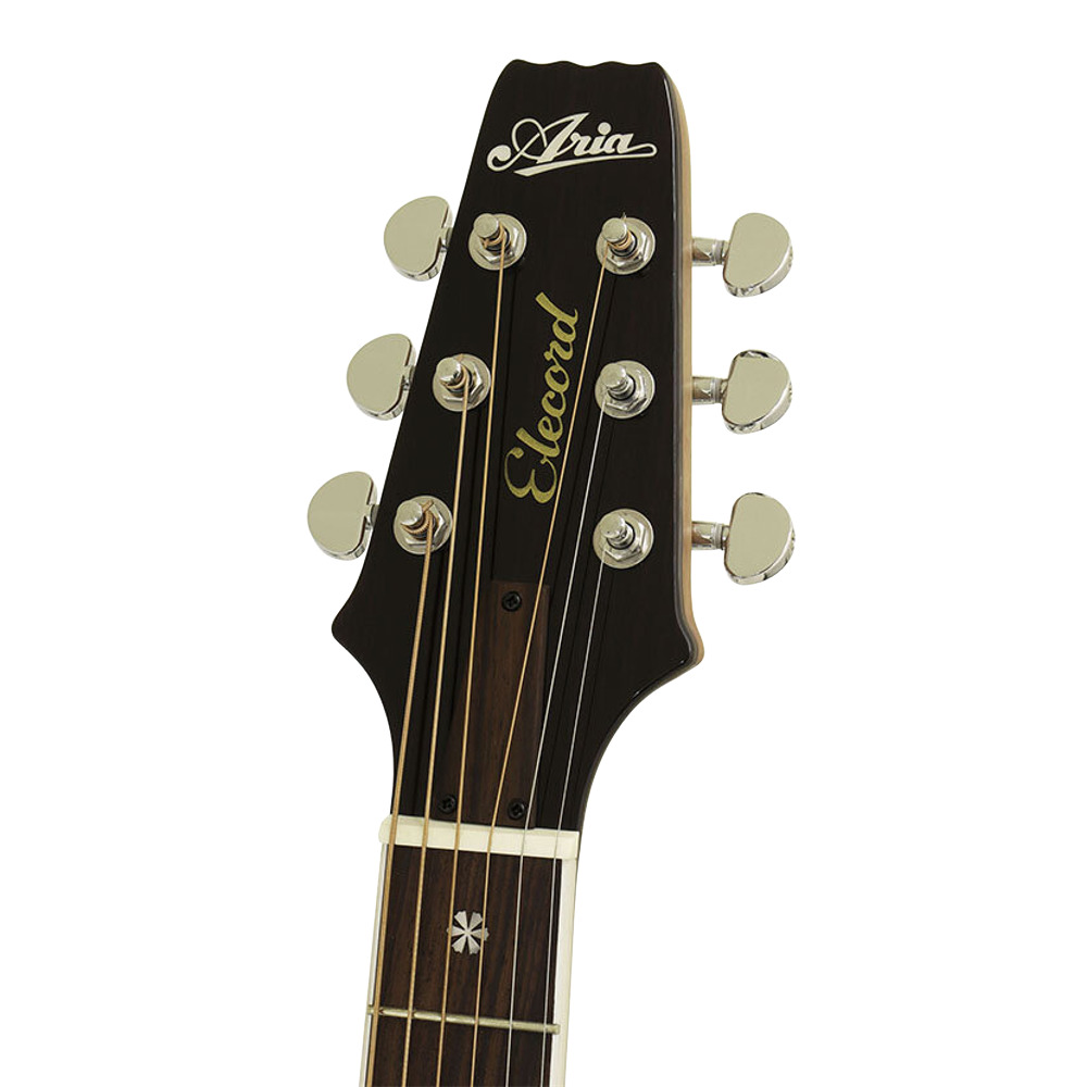 ARIA APE-100 N Natural エレクトリックアコースティックギター Natural エレクトリックアコースティックギター ネックトップ 画像