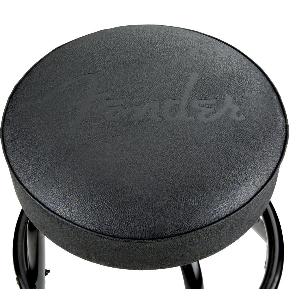 Fender フェンダー Embossed Black Logo Barstool Black/Black 30' スツール バースツール 椅子 バースツール 画像