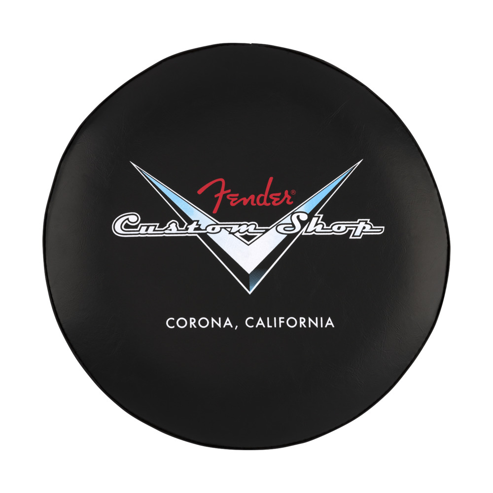 Fender フェンダー Custom Shop Chevron Logo Barstool Black/Chrome 24' スツール バースツール 椅子 バースツール 画像