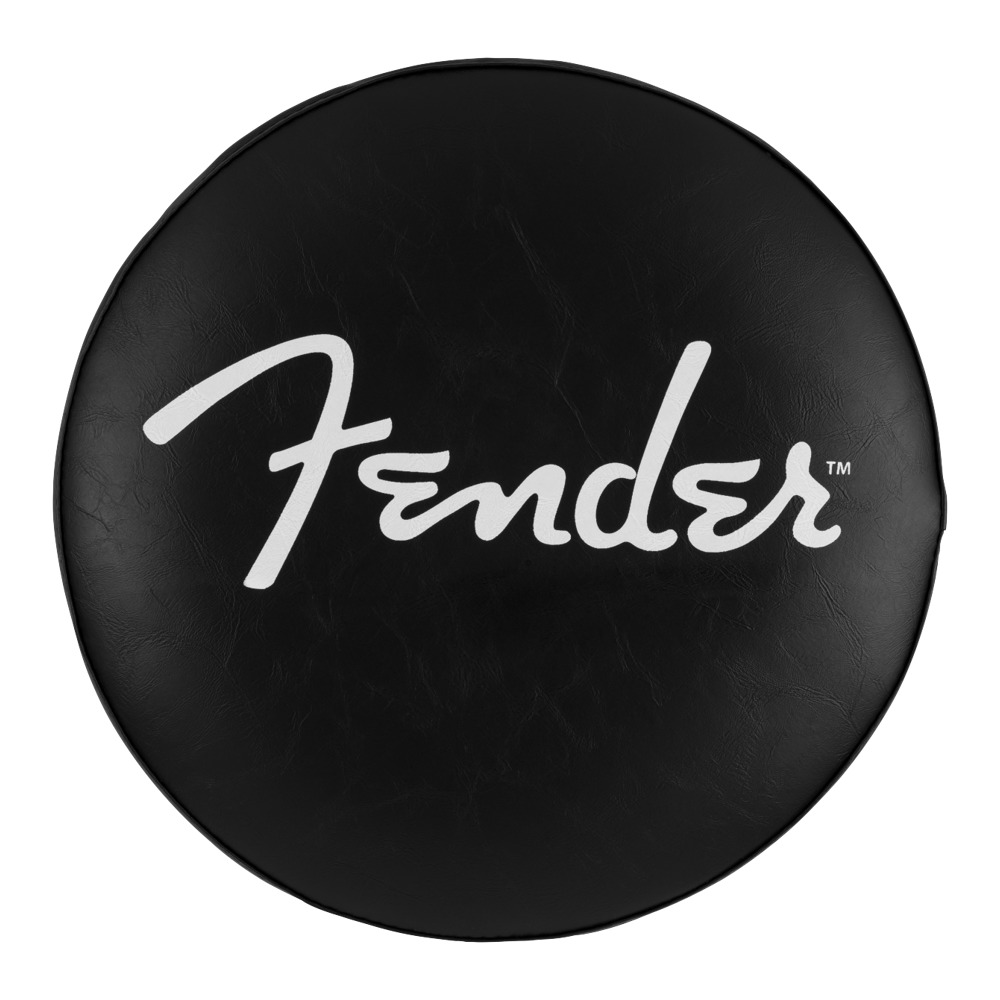 Fender フェンダー Spaghetti Logo Pick Pouch Barstool Black/Chrome 24' スツール バースツール 椅子 バースツール 画像