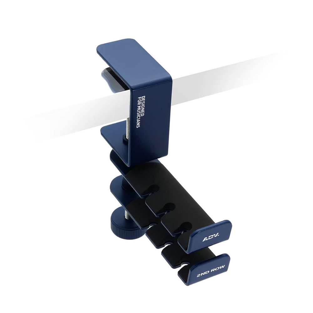 ADV. エーディーブイ Dual Suspension BLU ヘッドホンハンガー 使用例