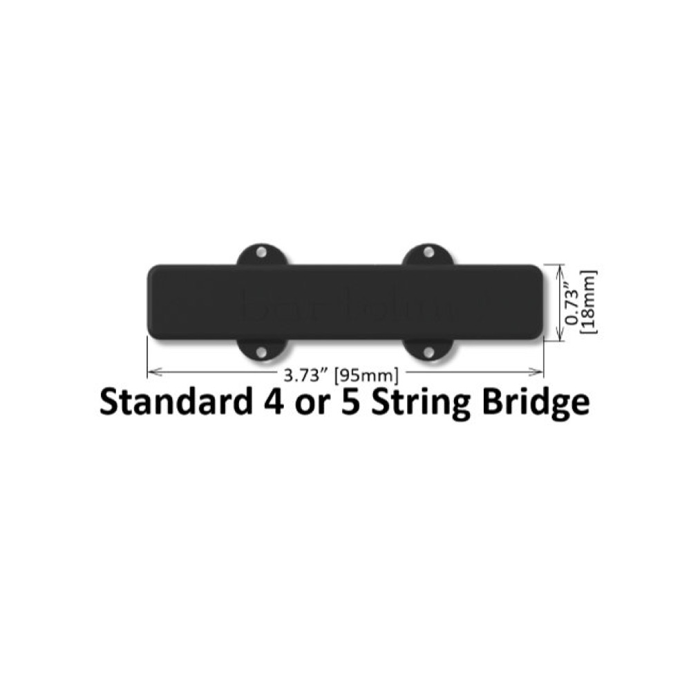 Bartolini バルトリーニ b-axis J44J-L/S 4-String J-Bass Bridge/Neck Pair ベース用ピックアップセット サイズ表ブリッジ
