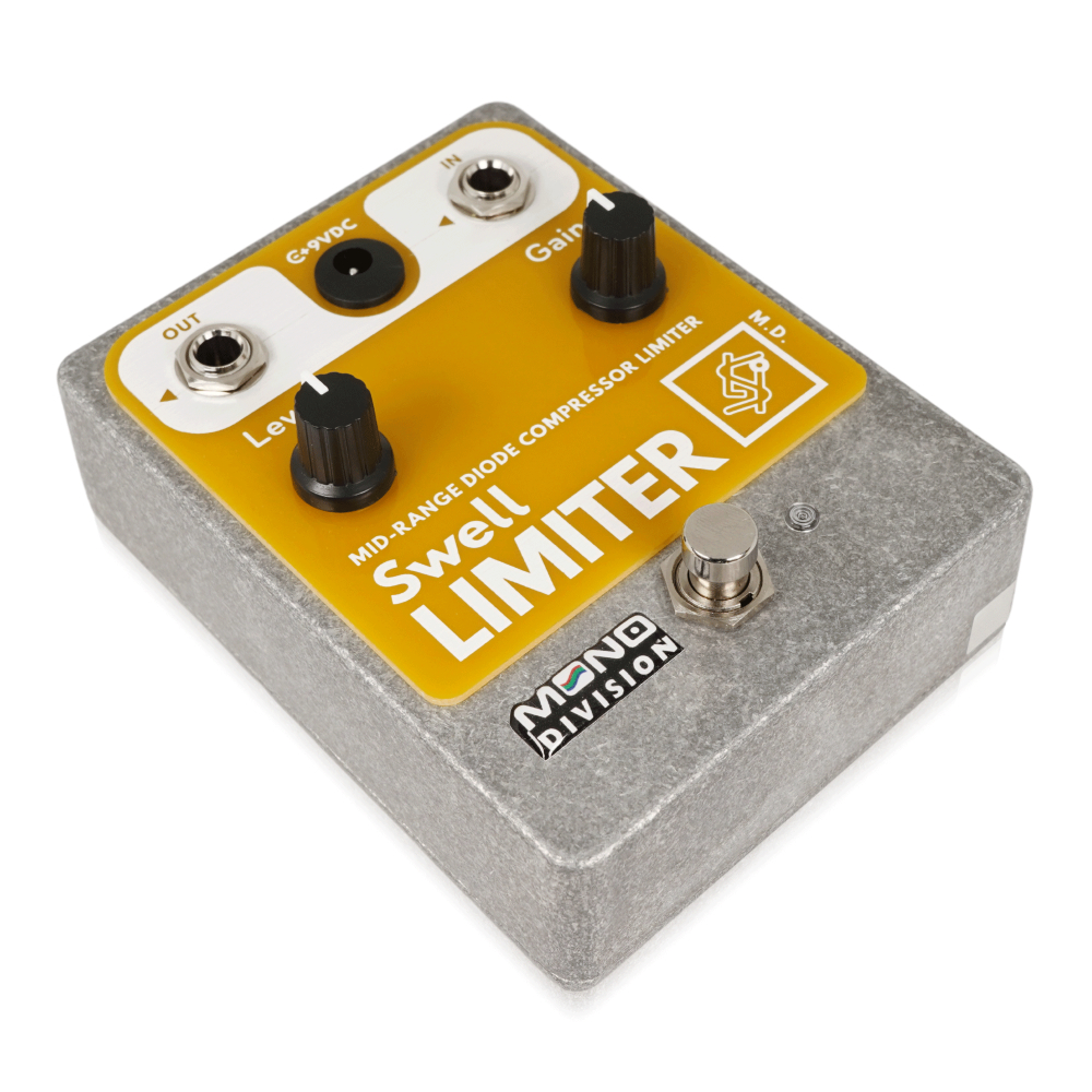 MONO DIVISION モノディビジョン SWELL LIMITER コンプレッサー リミッター オーバードライブ ギターエフェクター 斜めアングル画像