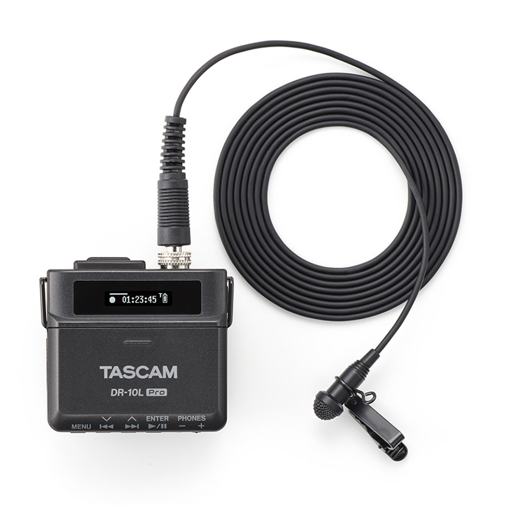 TASCAM タスカム DR-10L Pro 32ビットフロート録音対応ピンマイク フィールドレコーダー 本体、マイク