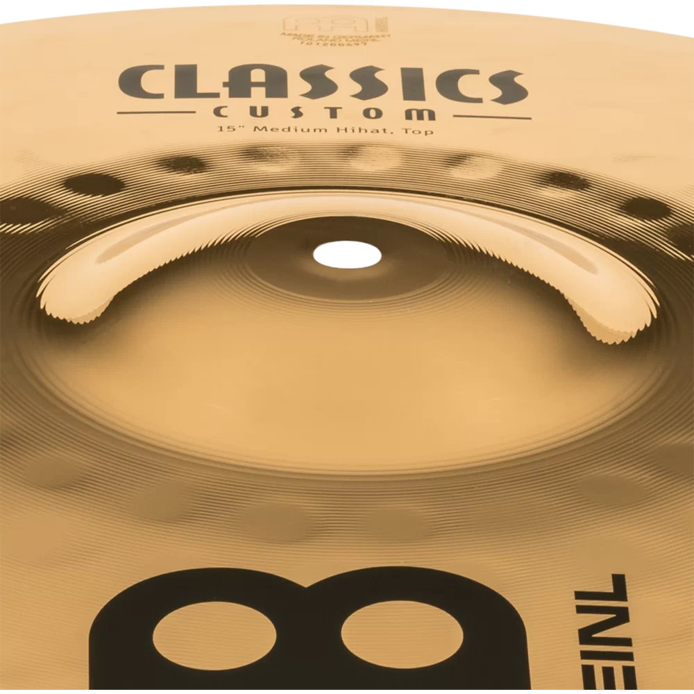 MEINL マイネル CC15MH-B Classics Custom Brilliant 15” MEDIUM Hihat ハイハット ペア トップのカップ