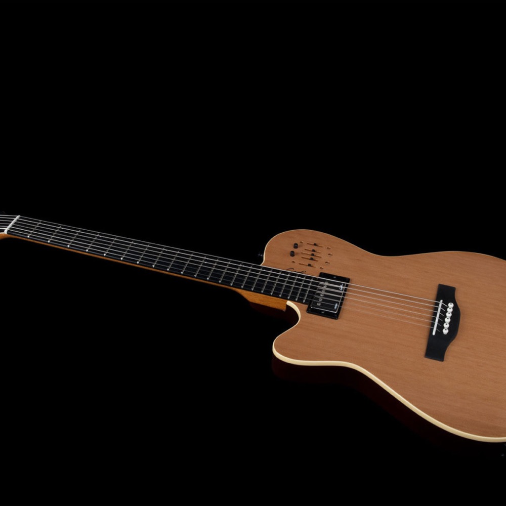 Godin ゴダン A6 ULTRA Natural SG Left-Handed レフトハンドモデル エレクトリックアコースティックギター 平置き画像
