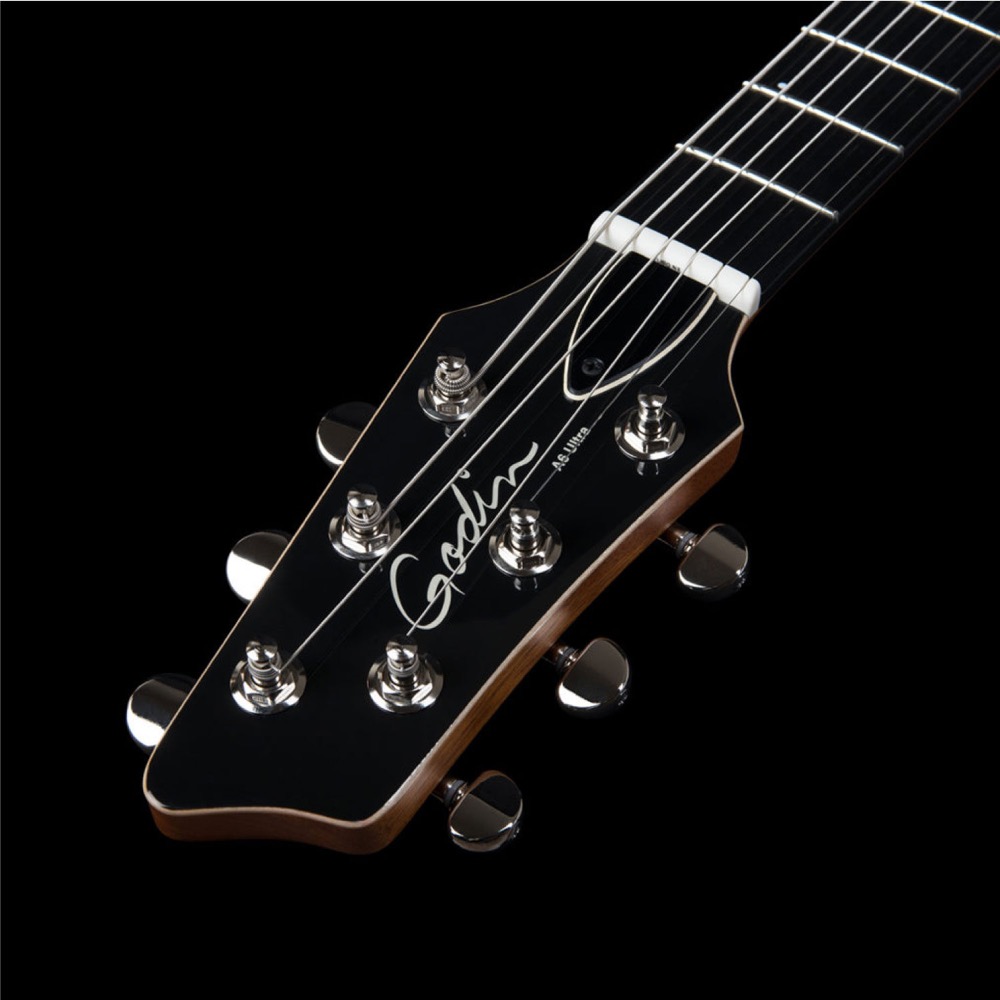Godin ゴダン A6 ULTRA Natural SG Left-Handed レフトハンドモデル エレクトリックアコースティックギター ヘッド画像
