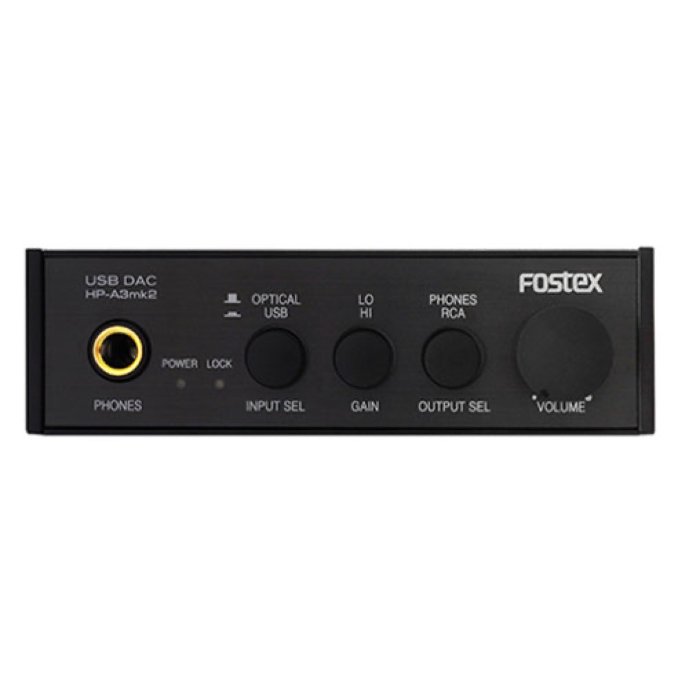 FOSTEX フォステクス HP-A3mk2 USB DAC 正面、コントロールパネル