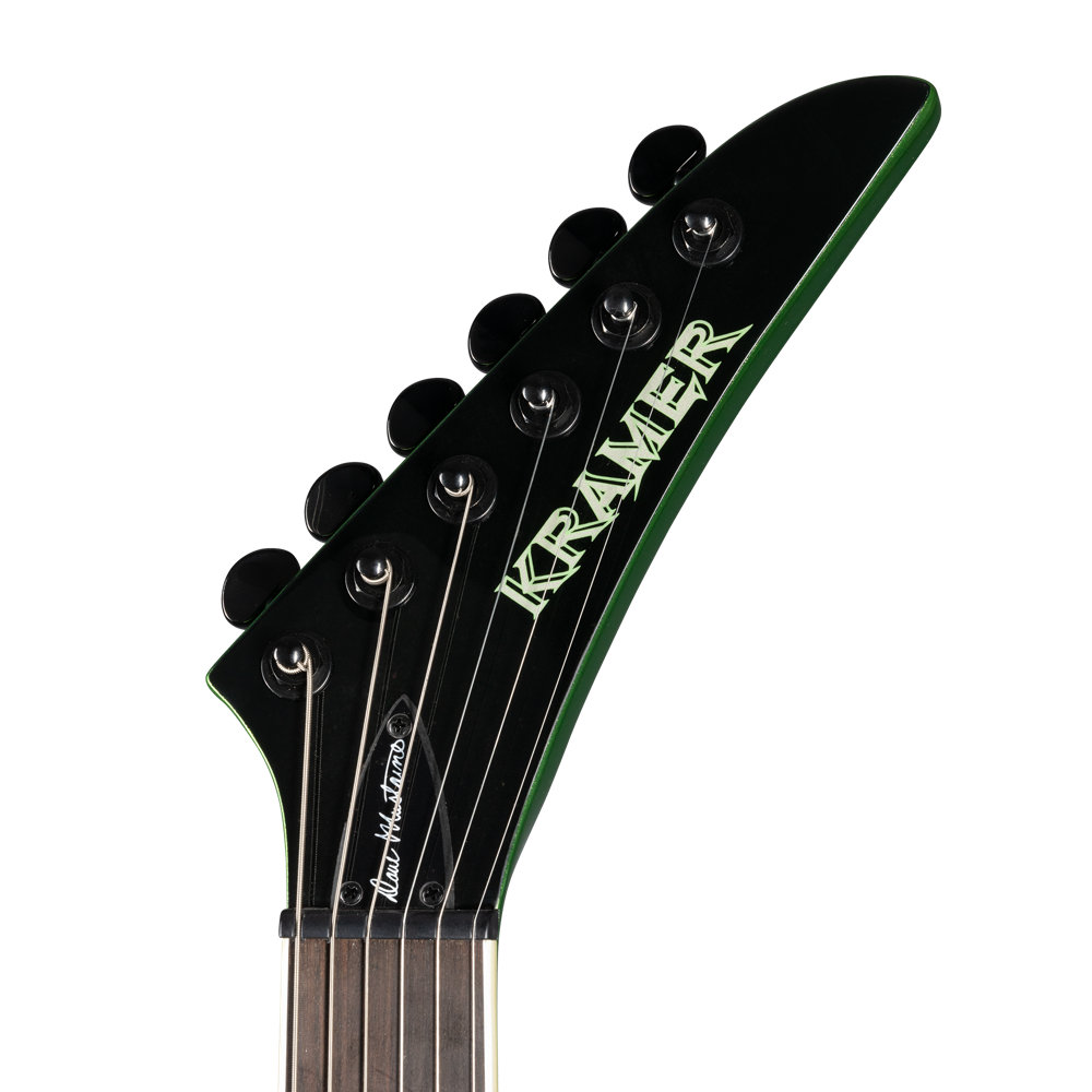 KRAMER クレイマー Dave Mustaine Vanguard Rust In Peace Alien Tech Green エレキギター ヘッド画像