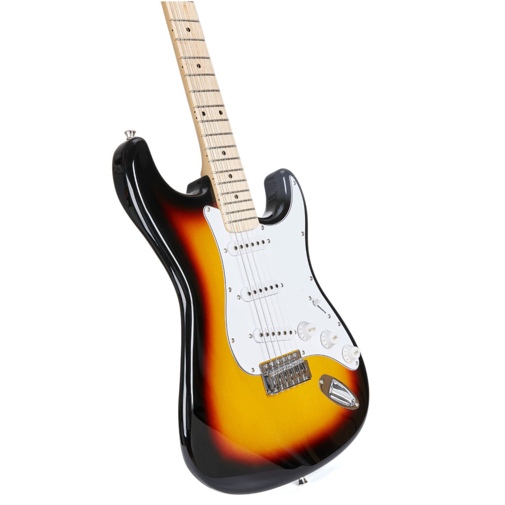 SX Guitars SEM1 3TS エレキギター バックコンター側ボディサイド、トップ