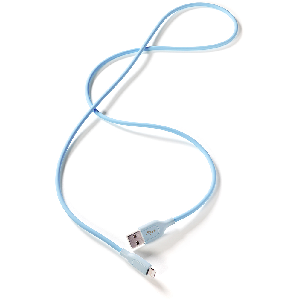 AXES アクセス AMP-003 BL iPhone充電ケーブル ライトニングケーブル 1m ブルー 【Apple社 MFi認証】 イメージ画像