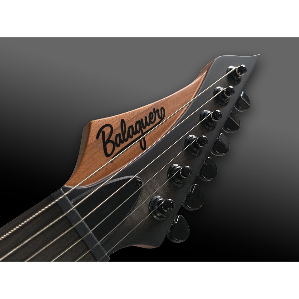 Balaguer Guitars バラゲールギターズ Diablo HH Standard Satin Trans Black Sunburst エレキギター ヘッド画像